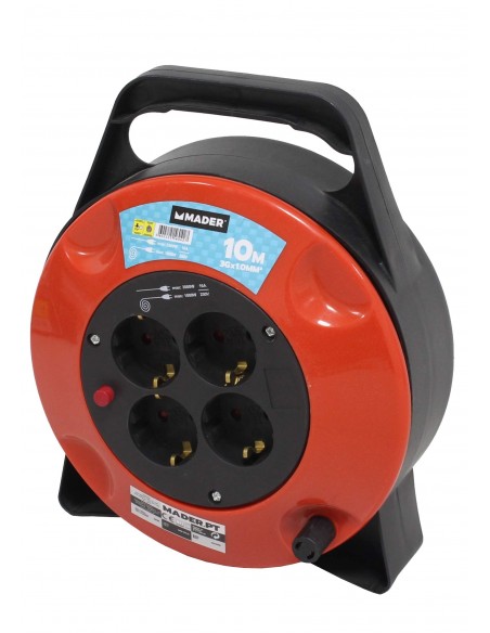 EXTENSÃO ENROLADORA C/4 TOMADAS 3G1 10M