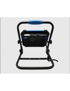 PROJETOR TRABALHO DOBRÁVEL 100W 9000LM 6500K IP54 C/FICHA 3MT C/TOMADA SCHUKO 240V 2