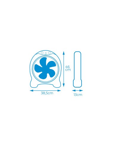 Ventoinha de Chão Box Fan 45W EDM