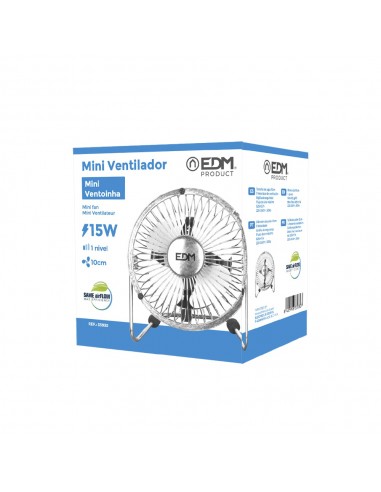 Ventoinha Secretária Mini-Industrial 10Cm 20W EDM