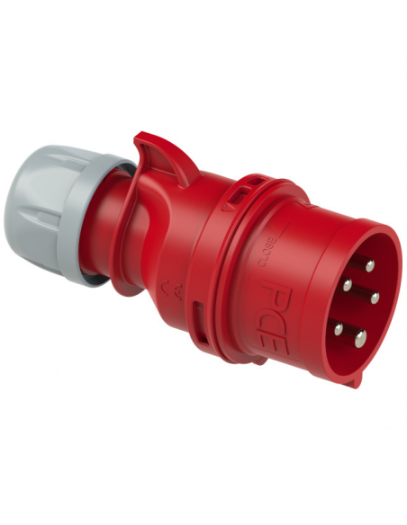 Ficha macho 3P+N+T 16A IP44 C/ INVERSÃO DE FASE