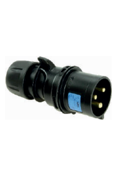 Ficha macho 3P+N+T 32A IP44 p/Audiovisual