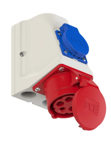 TOMADA DE FIXAR  3P+N+T 16A + SCHUKO  PCE