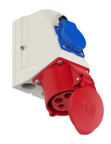 TOMADA DE FIXAR  3P+N+T 32A + SCHUKO PCE TOMADA DE FIXAR  3P+N+T 32A + SCHUKO PCE