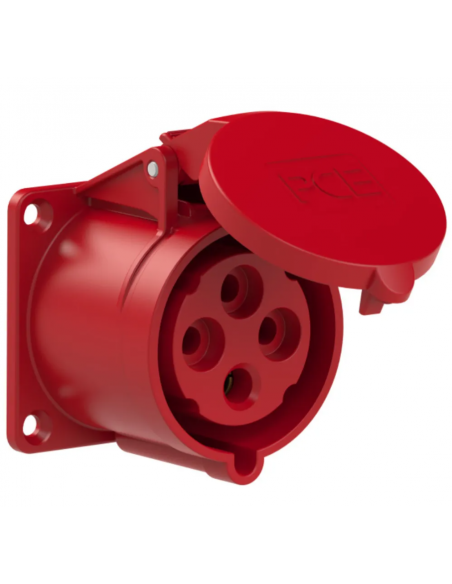 Tomada de encastrar Direita Femea 3P+T IP44 32A