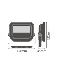 PROJETOR LED FL PFM 10W 4000K SYM 100 WT 2