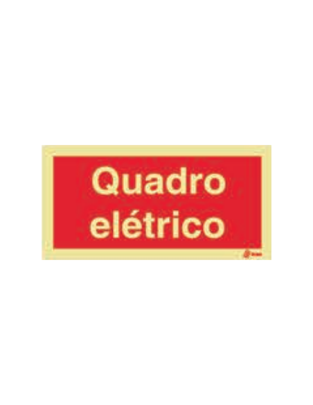 SINAL FOTOLUMINESCENTE QUADRO ELETRICO 200x100 SINAL FOTOLUMINESCENTE QUADRO ELETRICO 200x100