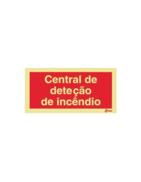 Sinal fotoluminescente Central de Incendio 200x100 Sinal fotoluminescente Central de Incendio 200x100
