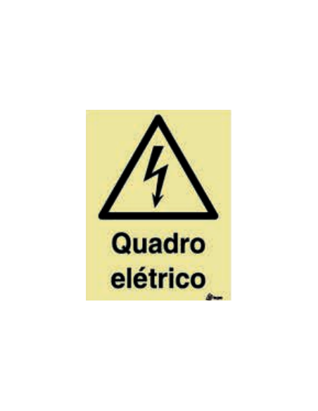 SINAL FOTOLUMINESCENTE PERIGO QUADRO ELETRICO T1 SINAL FOTOLUMINESCENTE PERIGO QUADRO ELETRICO T1