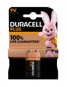 PILHA ALCALINA DURACELL PLUS 9V (6LR61) [BLISTER 1]