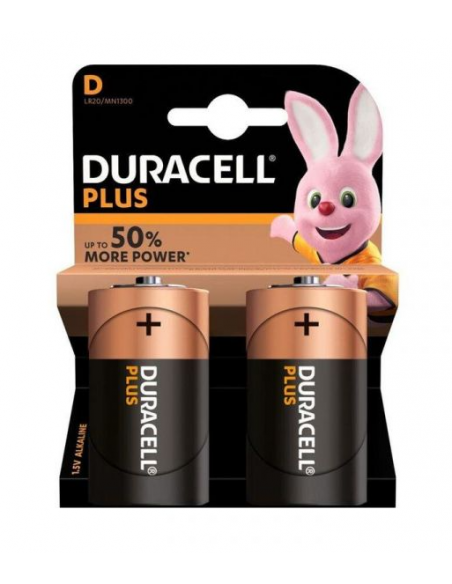 PILHA ALCALINA DURACELL PLUS LR20 (D) [BLISTER 2]