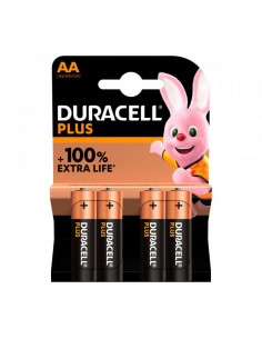 Pilha Alcalina Plus Duracell (AA) LR6 Bliester 4