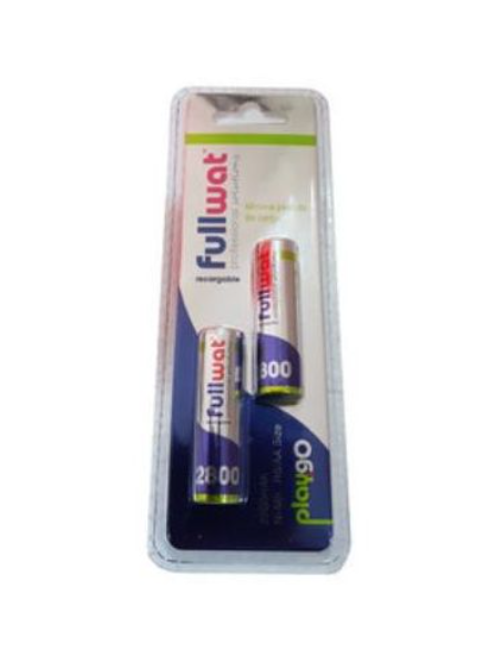 PILHA RECARREGÁVEL Ni-Mh R6 (AA) 2800mAh PLAYGO [BLISTER 2]