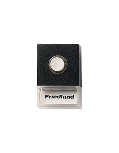 Botao de campainha luminoso preto - Friedland