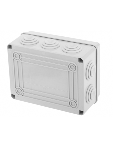CAIXA ESTANQUE C/ PASSA CABOS IP54 190x140x75mm CAIXA ESTANQUE C/ PASSA CABOS IP54 190x140x75mm