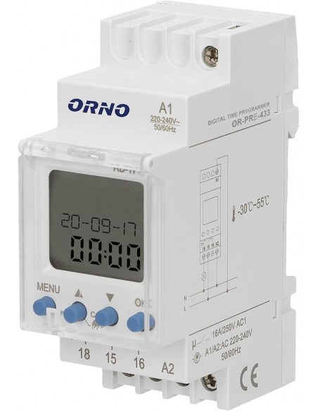 INTERRUPTOR HORARIO DIGITAL SEMAN. 1 CANAL 52 PROG