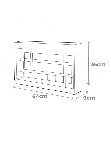 ELECTROCUTOR MATA INSETOS ELÉTRICO 2x20W 150m2 PRO
