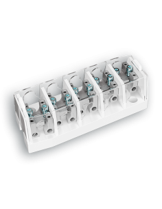 Placa derivaçao montada c/ 5 bornes