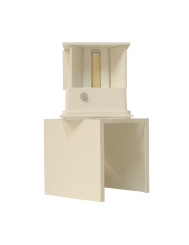 APLIQUE MURO DIRECCIONAVEL LED IP65 2x3W PLASTICO BRANCO CCT