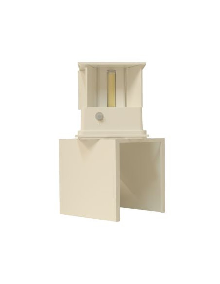 APLIQUE MURO DIRECCIONAVEL LED IP65 2x3W PLASTICO BRANCO CCT