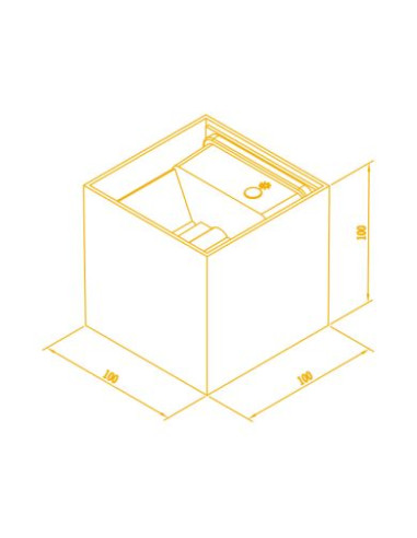 APLIQUE MURO DIRECCIONAVEL LED IP65 2x3W PLASTICO BRANCO CCT