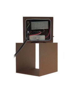 APLIQUE MURO DIRECCIONAVEL LED 2X5W CCT ALUMINIO CORTEN IP65 2