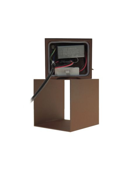 APLIQUE MURO DIRECCIONAVEL LED 2X5W CCT ALUMINIO CORTEN IP65