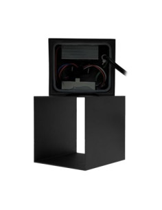 APLIQUE MURO DIRECCIONAVEL LED 2X5W CCT ALUMINIO PRETO  IP65 2