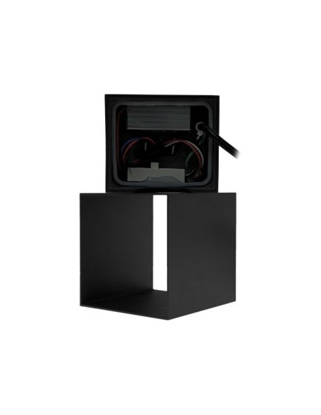 APLIQUE MURO DIRECCIONAVEL LED 2X5W CCT ALUMINIO PRETO  IP65