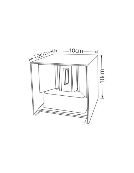 APLIQUE MURO DIRECCIONAVEL LED 2X5W CCT ALUMINIO BRANCO IP65