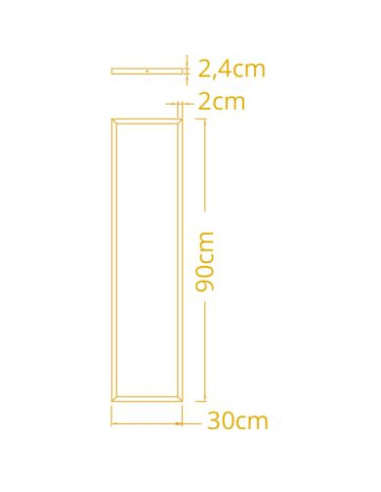 PAINEL SUPERFICIE VOLTAIRE 72W LED 30X90 CCT BRANCO