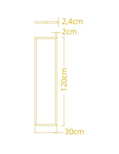 PAINEL SUPERFICIE VOLTAIRE 72W LED 30X120 CCT BRANCO